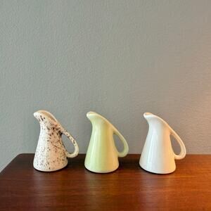 Set Three (3) Minature Vase Pitchers Studio Handmade Style of Gunnar Nylund